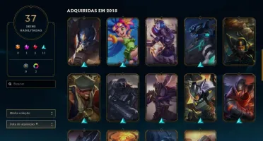 CONTA LEVEL 166 - GOLD IV - 82 CAMPEÕES