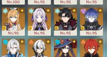 Conta Genshin NA AR60 Whale com personagens T5 e T4 C6R5!