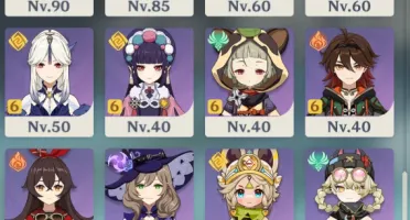 Conta Genshin NA AR60 Whale com personagens T5 e T4 C6R5!
