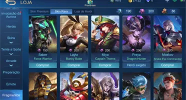 Conta Mobile Legends 54 Skins, 60 Heróis, WR 58%