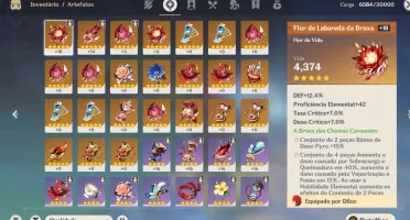 DILUC CONSTELAÇÃO 1 VENTI + TODOS NAT 4*