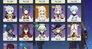 DILUC CONSTELAÇÃO 1 VENTI + TODOS NAT 4*