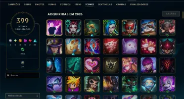 Conta Lol Platina 295 Skins Main Adc E Mid / Tft Mestre 2X