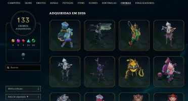 Conta Lol Platina 295 Skins Main Adc E Mid / Tft Mestre 2X