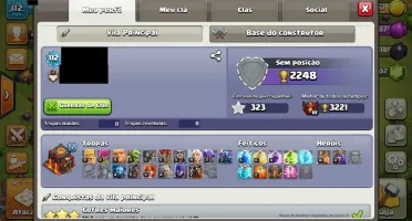 CV 10 do desapego, muito muro lv 10 e herois 17-16 -1900 gem