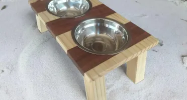Comedouro duplo elevado