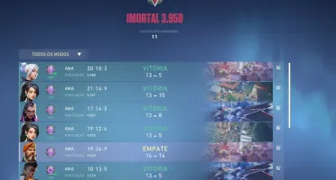 Conta VALORANT IMORTAL