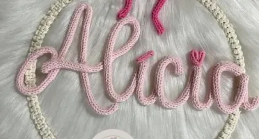 Porta Maternidade boho com Laço Personalizado
