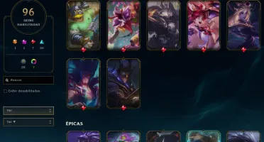 Conta league of legends ouro 1 level 200+