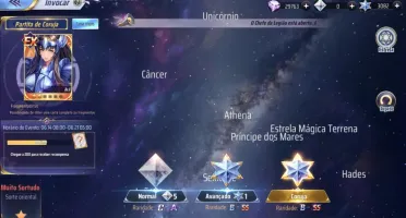 Saint seiya Awakening com mais de 3400 Gemas Avançadas