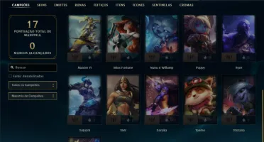 Conta Mestre com 26 Champs e 80% de Win Rate