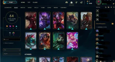 CONTA LOL GOLD 4 /64 SKINS/