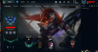 Conta LOL Platina 22K BP Todos os Champs + 185 Skins