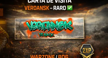 Carta De Visita – Verdansk – Raro ✅ Warzone / Bo6