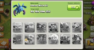 Conta do clash of clans full cv 11 com 10 mil gemas