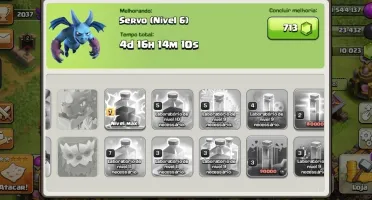Conta do clash of clans full cv 11 com 10 mil gemas