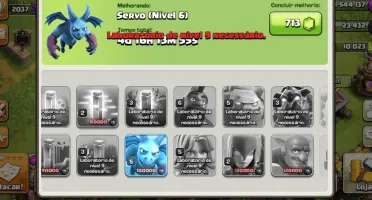 Conta do clash of clans full cv 11 com 10 mil gemas
