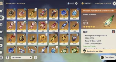 CONTA AR 55 COM ARMAS E PERSONAGENS 5*