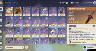 CONTA AR 55 COM ARMAS E PERSONAGENS 5*