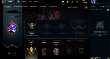 Conta gold 1 71% winrate