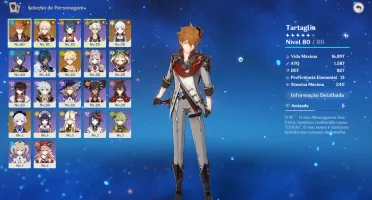 AR 40 - Childe, Kazuha, Ayaka e Qiqi