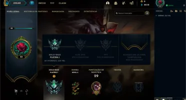 conta smurf platina 1 60% winrate