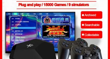 X6 duplo sem fio 2.4g game console 15000 + jogos para ps1/gb
