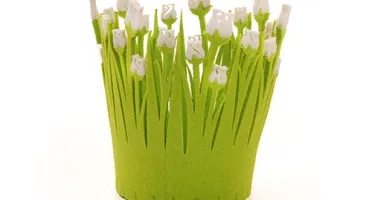 Cachepot de Feltro Tulipa D11 - Cores