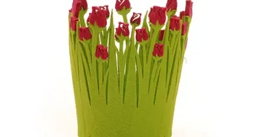 Cachepot de Feltro Tulipa D11 - Cores