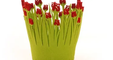 Cachepot de Feltro Tulipa D11 - Cores