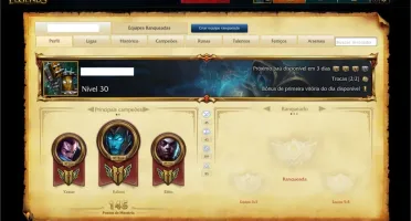 League Of Legends, 117 Champ, 34 Skin, Borda Ouro
