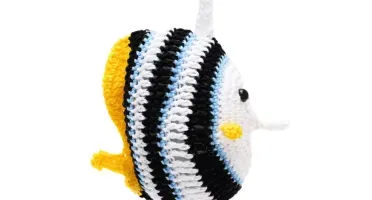 Peixe Acará Bandeira em Amigurumi