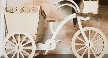 Kit Bicicleta Decoração de Mesa Jardim, vaso 22x34 cm em...