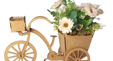 Kit Bicicleta Decoração de Mesa Jardim, vaso 22x34 cm em...