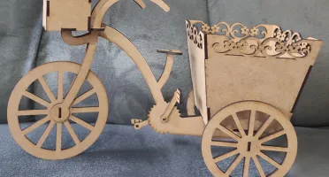 Kit Bicicleta Decoração de Mesa Jardim, vaso 22x34 cm em...