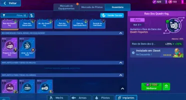 Mech Arena conta de 3k hangar e 10k de inventário