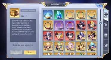 Conta Saint Seiya Awakening 8S lvl 35