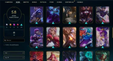 Platina 4 com 95 Champs e 58 Skins ( SUP / ADC )