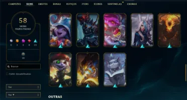 Platina 4 com 95 Champs e 58 Skins ( SUP / ADC )