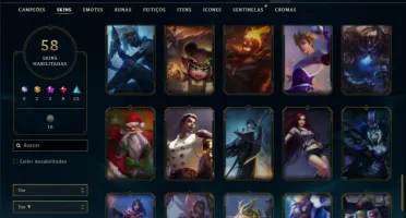 Platina 4 com 95 Champs e 58 Skins ( SUP / ADC )