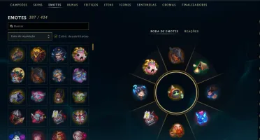 conta lol 1200 skin nivel 1100