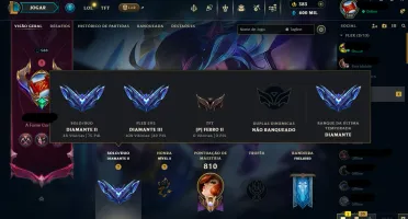 Conta LOL MMR Mestre , D2 desde de 2013 sem Ban