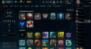Conta LOL MMR Mestre , D2 desde de 2013 sem Ban