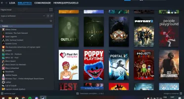 Conta Steam + Epic Games - com mais de 400 jogos