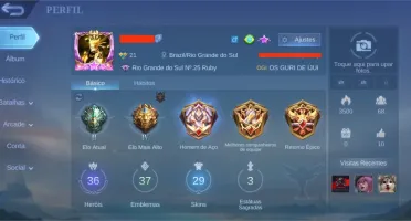 Conta Mobile Legends