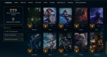 Unranked com 50 Champs e 28 Skins