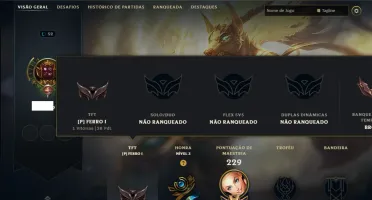 Unranked com 50 Champs e 28 Skins