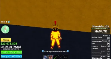 Conta BloxFruits -Lvl Máximo -CDK -Soul Guitar -Fruta Mamute