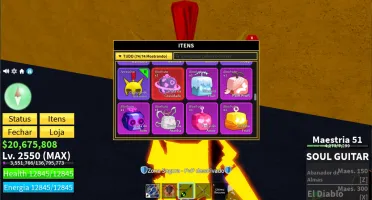 Conta BloxFruits -Lvl Máximo -CDK -Soul Guitar -Fruta Mamute