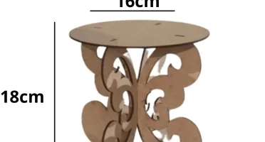 Kit Mesa Provençal MDF cru – 3 Bandejas com Borboletas...